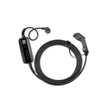 SPARK Black — Schuko / CEE til type 1/2 — justerbar ladekabel 6/10/16A — 1-fas