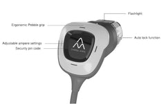 <b>Charge Amps RAY - Schuko til type 1 & type 2 - justerbar ladekabel 6A/10A/16A - 1-fas</b> - Elbilgrossisten - 6