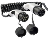 OEM — Type 2 til type 2 spiralkabel — 32A/3-fas