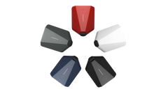 Easee Home - Smart ladeboks - Sort - Grå - Hvit - Blå - Rød - Sirkel - Elbilgrossisten