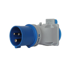 <b>Overgangsadapter - Blå CEE 16A til schuko</b>  - Elbilgrossisten - 2