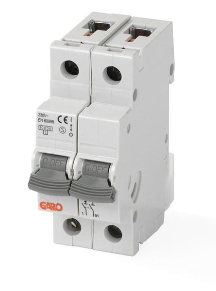 GARO — Automatsikring — 16A/20A/25A/32A/40A — 30mA — C-KAR — 2-pol