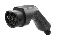 SPARK Black — Schuko / CEE til type 1/2 — justerbar ladekabel 6/10/16A — 1-fas